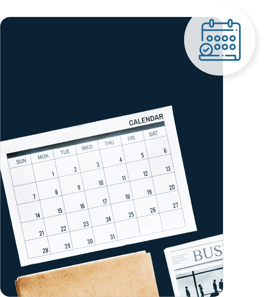 Calendars implying the Statute of Limitations Trust Fund Recovery Penalty